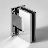 FORGE SHOWER HINGE GLASS TO WALL T-SHAPE 90 Degrees 10mm glass - Chrome